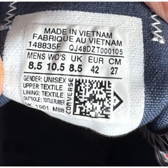 Converse All Star Low Top Sneakers American Flag Print Canvas Size 8.5 Mens - Picture 16 of 16